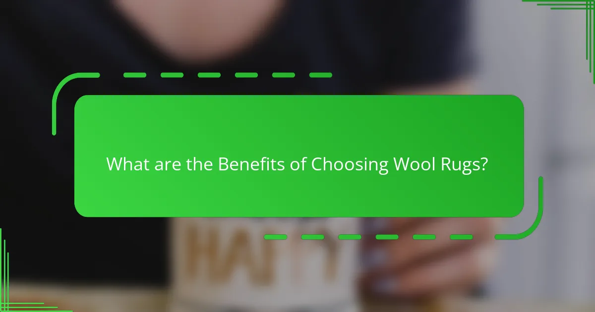 What are the Benefits of Choosing Wool Rugs?