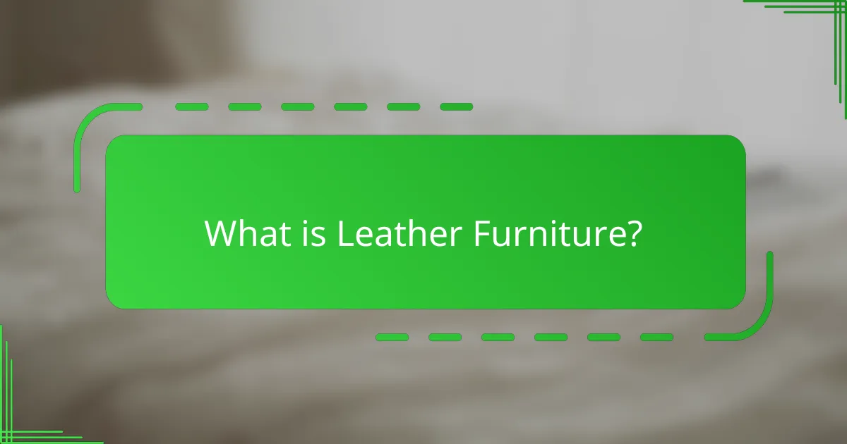 What is Leather Furniture?